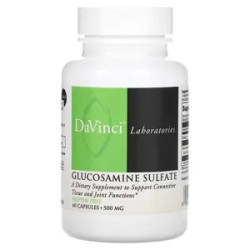 Глюкозамін сульфат 500 мг, Glucosamine Sulfate DaVinci Laboratories of Vermont, 60 капсул