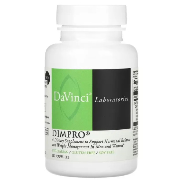 Підтримка гормонального балансу (диіндолілметан), DIMPRO, DaVinci Laboratories of Vermont, 75 мг, 120 капсул