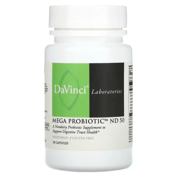 Пробіотик, Mega Probiotic-Nd 50, DaVinci Laboratories of Vermont, 30 капсул