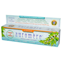 Зубная паста с солодкой (аюрведическая), Auromere Ayurvedic Herbal Toothpaste, 117 г (75 мл)