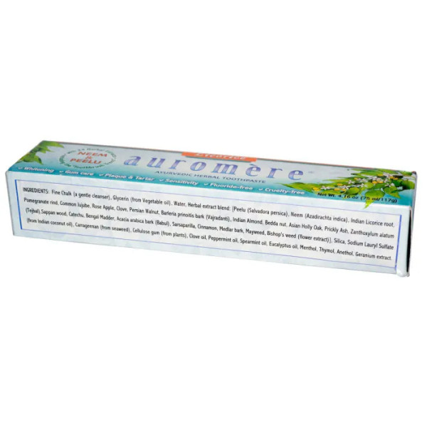 Зубна паста з солодкою (аюрведична), Ayurvedic Herbal Toothpaste, Auromere, 117 г (75 мл)
