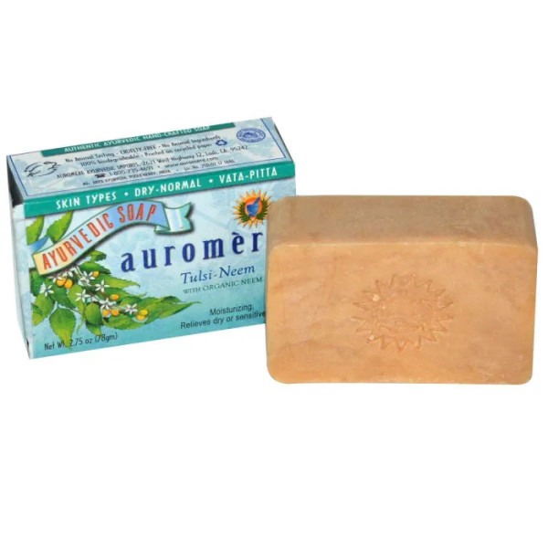 Мыло Тулси-Ним, Ayurvedic Soap, Auromere, 78 гр.