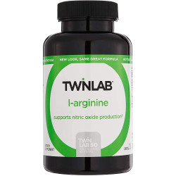 Аргінін, Twinlab L-Аргінін, 100 капсул