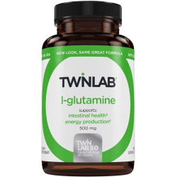 Глутамин, Twinlab L-Glutamine, 100 капсул