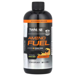 Гидратация и электролиты, Amino Fuel Orange Rush Twinlab, вкус апельсин, 473 мл
