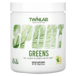 Зелена суміш суперфудів, Sport Greens Twinlab, смак лимона та лайма, 236 г