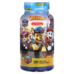 Мультивитамины для детей, Lil Critters Paw Patrol The Movie Gummy Multivitamin, вкус фрукты, 190 жевательных конфет
