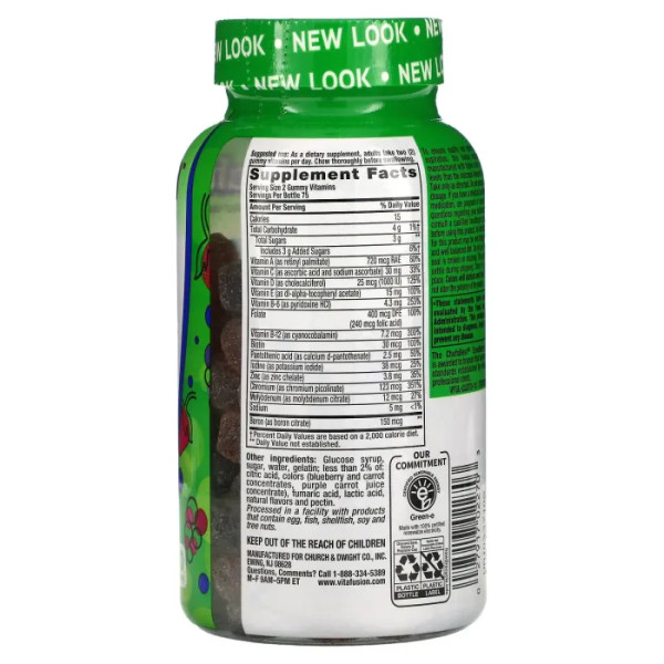 Мультивітаміни для чоловіків, Men's Multivitamin, VitaFusion, щоденні мультивітаміни, натуральні ягоди, 150 жувальних цукерок
