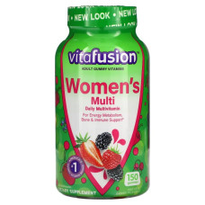 Мультивітаміни для жінок жувальні, ягідний смак, VitaFusion Women's Gummy Vitamins, 150 жувальних таблеток