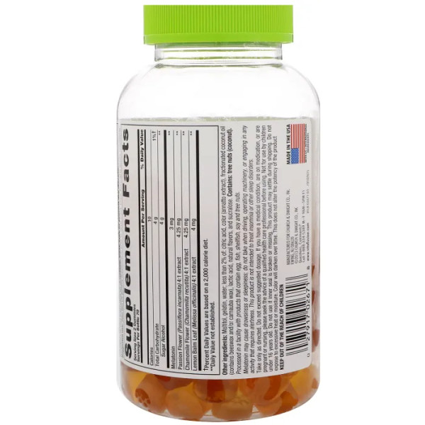 Витамины для взрослых с мелатонином, Melatonin Adult Vitamins, VitaFusion, 140 жевательных таблеток