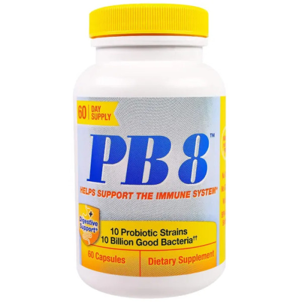 Пробіотик, зміцнення імунітету, PB 8, Immune Support, Nutrition Now, 60 капсул