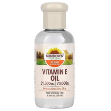 Вітамін E, олія 70000 МО, Vitamin E Oil Sundown Naturals, 75 мл
