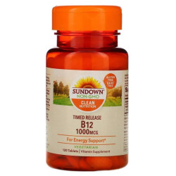 Вітамін B12 1000 мкг, Vitamin B-12 Sundown Naturals, 120 таблеток