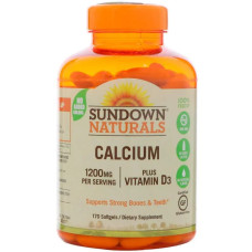 Кальцій для кісток 170 капс., Sundown Naturals Calcium, підтримка здоров'я кісток