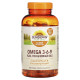 Потрійна Омега 3 6 9, Triple Omega 3-6-9, Sundown Naturals, 200 капcул