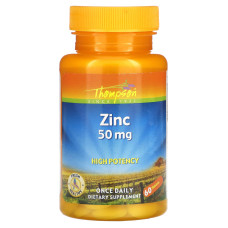 Оксид цинку 50 мг, Thompson Zinc, 60 таблеток