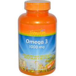 Омега 3 1000 мг, Thompson Omega 3, 100 капсул