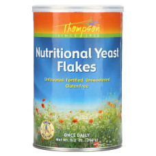 Харчові дріжджі пластівці, Thompson Nutritional Yeast Flakes, без смаку, 260 г