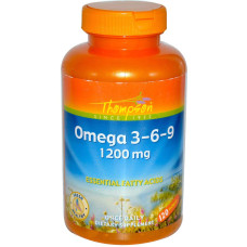 Омега 3-6-9 1200 мг, Thompson Omega 3-6-9, 120 капсул