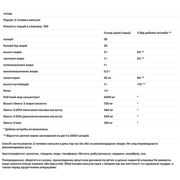 Риб'ячий жир, Омега 3, Fish Oil, Nature Made, 1200 мг, 200 капсул