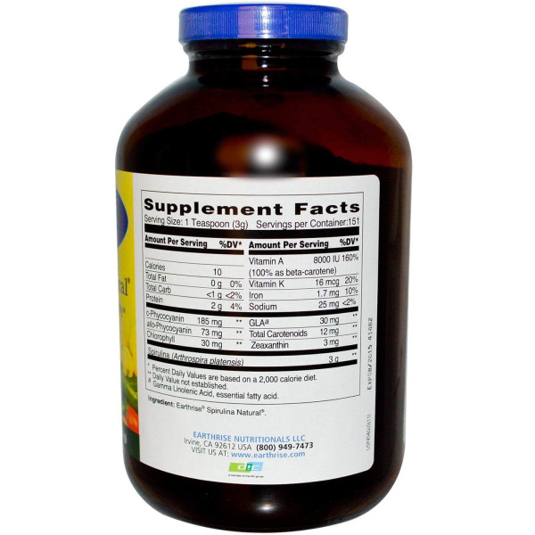 Спіруліна, Earthrise, 454 грами.