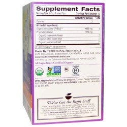 Чай ромашка трав'яний органічний, Traditional Medicinals Herbal Tea, без кофеїну, 16 пакетиків, 32 г