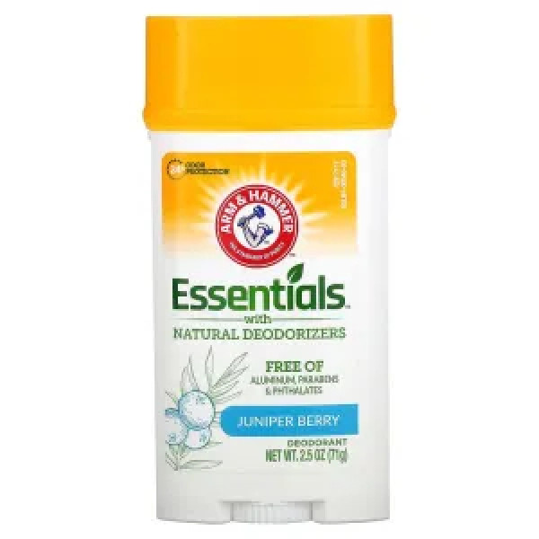 Дезодорант натуральний, Essentials with Natural Deodorizers, Arm & Hammer, ягоди ялівцю, 71 г