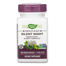 Підтримка сну, Silent Night Nature's Way, традиційна формула, 100 веганських капсул