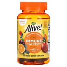Витамины для иммунитета, Alive! Immune Gummies Nature's Way, 90 жевательных таблеток