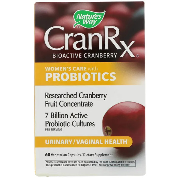 Формула для жінок з пробіотиками, CranRx, Women's Care with Probiotics, Nature's Way, 60 капсул