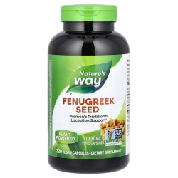 Пажитник семена 1130 мг, Nature's Way Fenugreek Seed, 320 веганских капсул 565 мг в капсуле