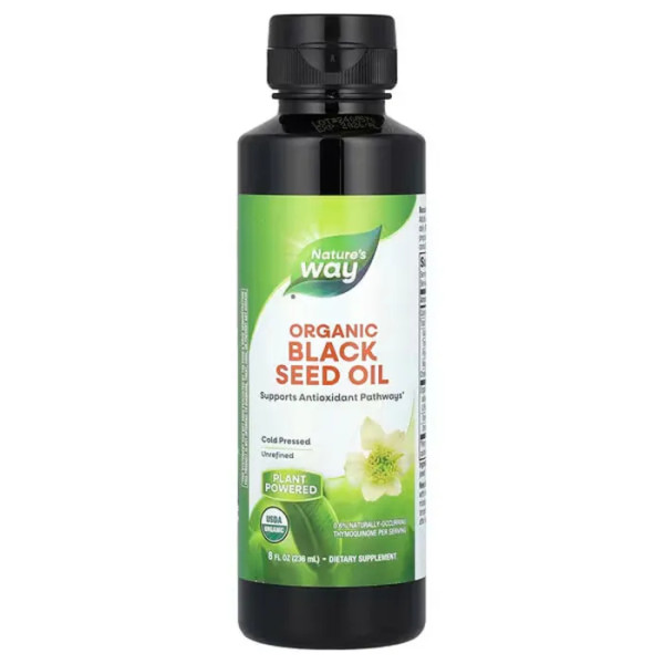 Масло чорного кмину, Black Seed Oil, Nature's Way, органік, 236 мл