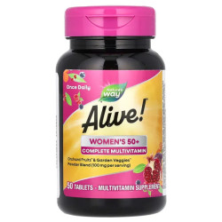Мультивитамины для женщин 50+, Nature's Way Alive! Women's 50+, 50 таблеток