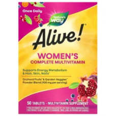 Мультивитамины для женщин, Alive! Women's Complete Multivitamin Nature's Way, 50 таблеток