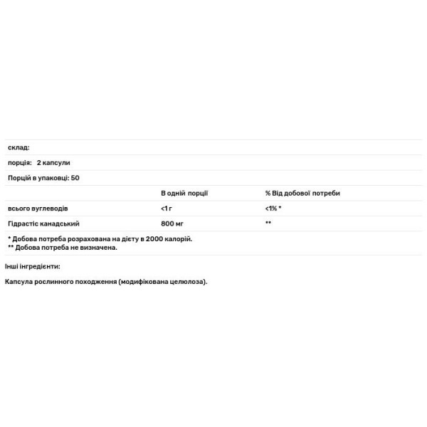 Гідрастис канадський, жовтокорінь, Goldenseal Herb, Nature's Way, 700 мг, 100 вегетаріанських капсул (350 мг у капсулі)