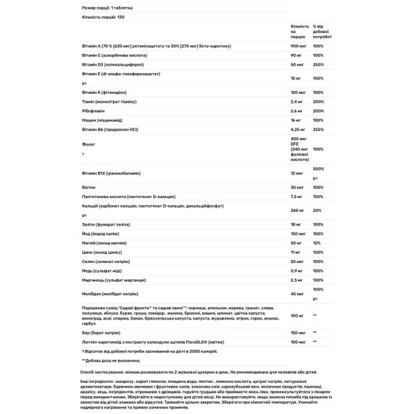 Мультивітаміни для жінок, Women's Complete Multivitamin, Nature's Way, Alive!, 130 таблеток