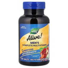 Мультивитамины для мужчин, Nature's Way Alive! Men's Complete Multivitamin, полный комплекс, 130 таблеток