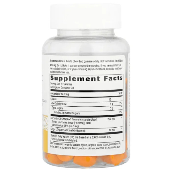Куркума та імбир, Turmeric Ginger Gummies, Nature's Way, смак манго, 60 жувальних цукерок