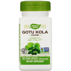 Готу колу 950 мг, Nature's Way Gotu Kola Herb, 100 капсул