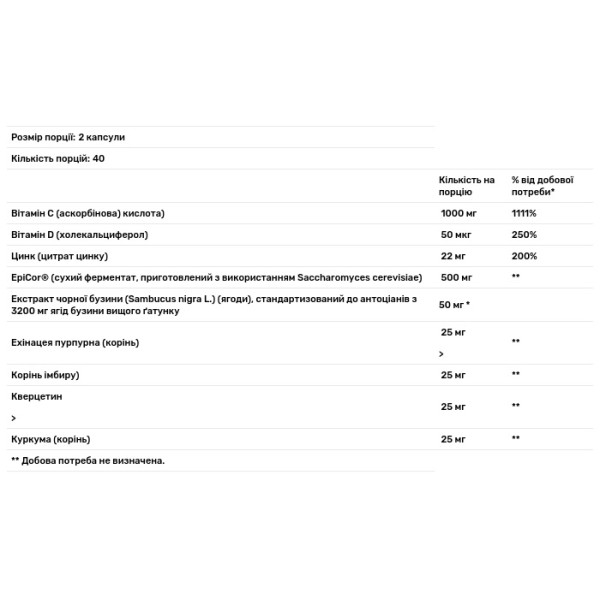 Зміцнення імунітету, Sambucus Advanced Immune, Nature's Way, 80 капсул