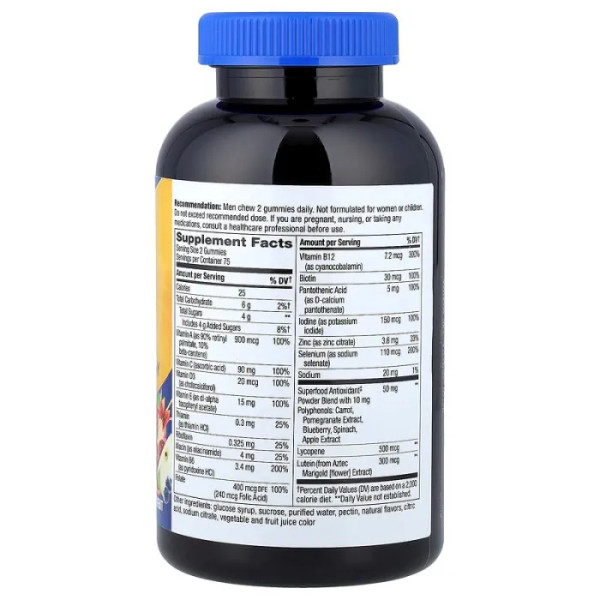 Мультивітаміни для чоловіків віком від 50 років, Alive! Men's 50+, Nature's Way, смак фруктів, 150 жувальних таблеток