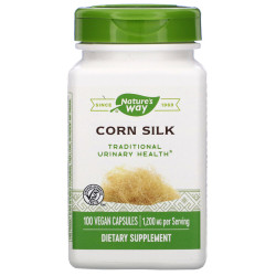 Кукурузные рыльца, Nature's Way Corn Silk, 1200 мг, 100 веганских капсул (400 мг в капсуле)