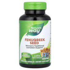 Пажитник 1130 мг, Nature's Way Fenugreek Seed, 180 веганських капсул