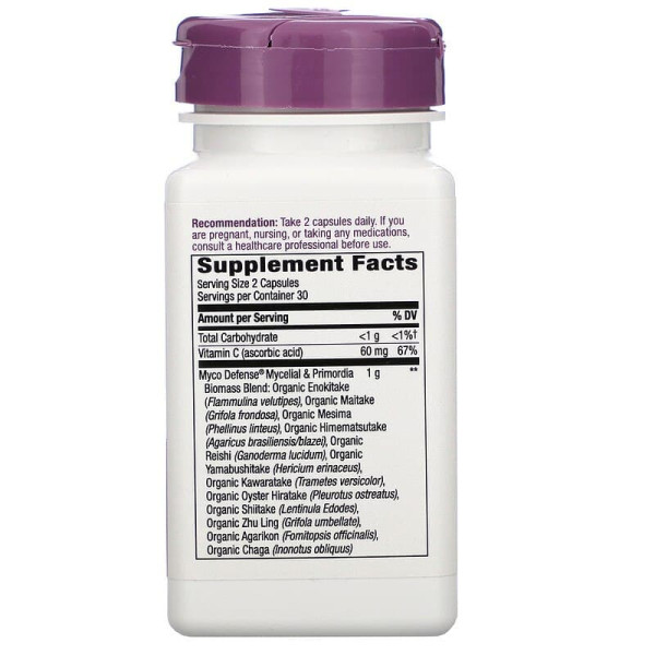 Захист імунітету, Myco Defense, Nature's Way, Premium Blend, 60 веганських капсул