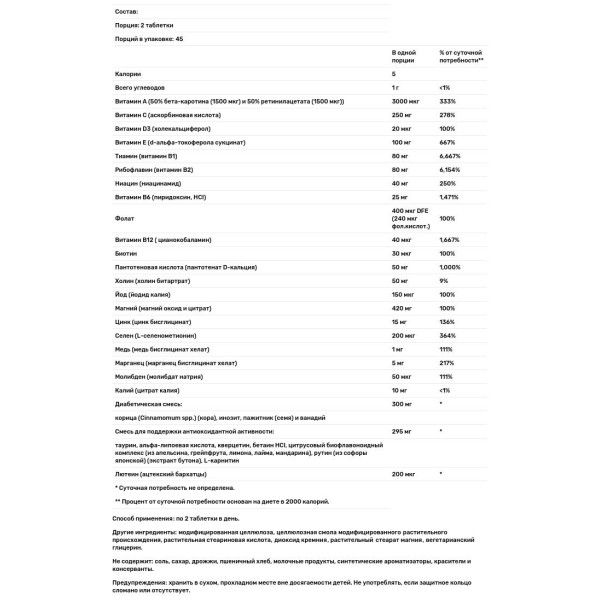 Мультивитамины для диабетиков, Completia, Diabetic Multi-Vitamin, Nature's Way, без железа, 90 таблеток