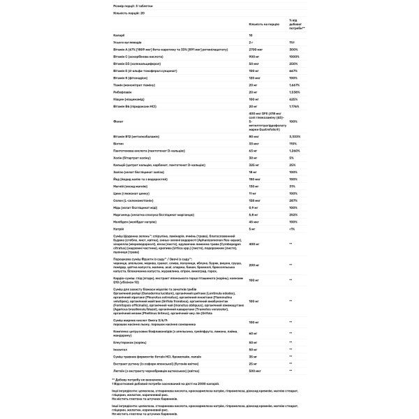 Мультивітаміни, Alive! Max3 Potency Multivitamin, Nature's Way, 3 в день