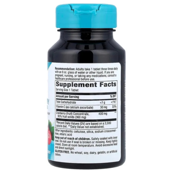 Журавлина, Cranberry, Nature's Way, преміум суміш, 60 таблеток