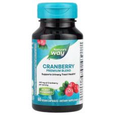 Журавлина 400 мг, Nature's Way Cranberry, преміум суміш, 60 веганських капсул