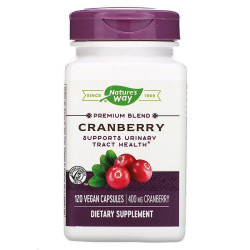 Журавлина 400 мг, Cranberry Premium Blend Nature's Way, 120 веганських капсул