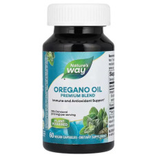 Масло орегано, Nature's Way Oregano Oil, премиальная смесь, 60 веганских капсул